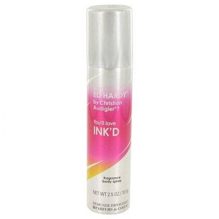 (Pack 4) Designer Imposters Ink'd Perfume by Parfums de Coeur Body Spray2.5 oz
