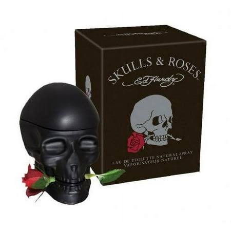 Ed Hardy Skulls and Roses EDT Spray for Men, 2.5 Ounce
